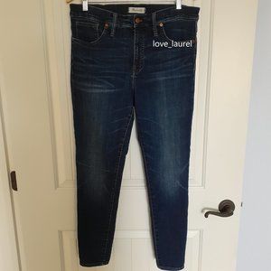 Madewell 9" High-Rise Skinny Blue Jean Size 32